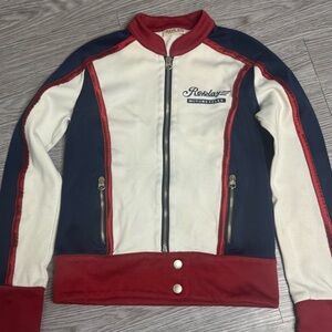 Vintage Reply Motorcycles Full Zip Jacket Sz Medium Made In Italy Women’s